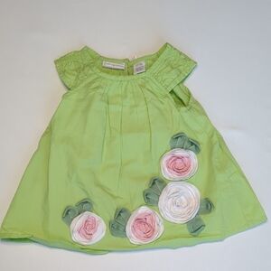 First Impression Infant Girl Summer Lime 2 Piece Dress Sz 3-6 Month